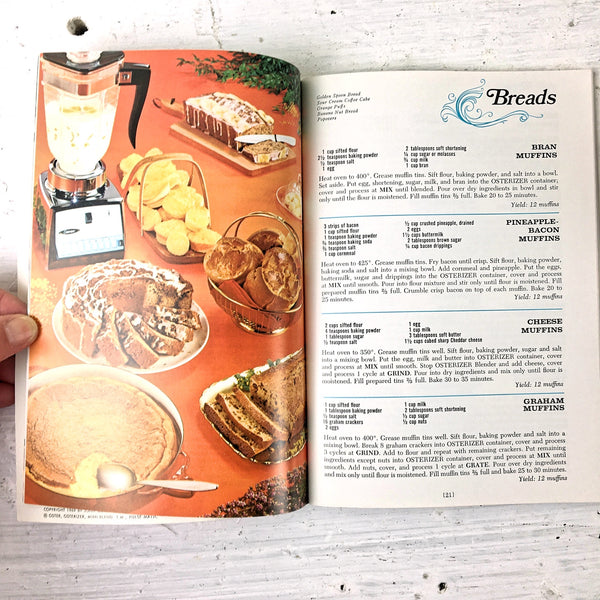Spin Cookery - Osterizer Blender Cookbook - 1969 vintage cook booklet - NextStage Vintage