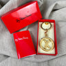 Paloma Picasso gold tone X in circle Keychain - NIB - NextStage Vintage
