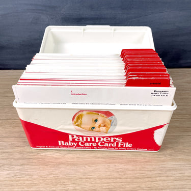 Pampers Baby Care card file - 1979 - NextStage Vintage