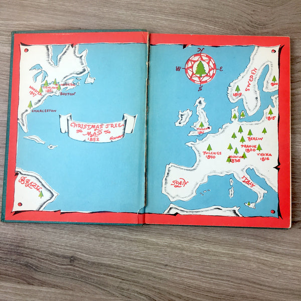 The Story of the Christmas Tree - Hertha Pauli - 1944 hardcover children's book - NextStage Vintage