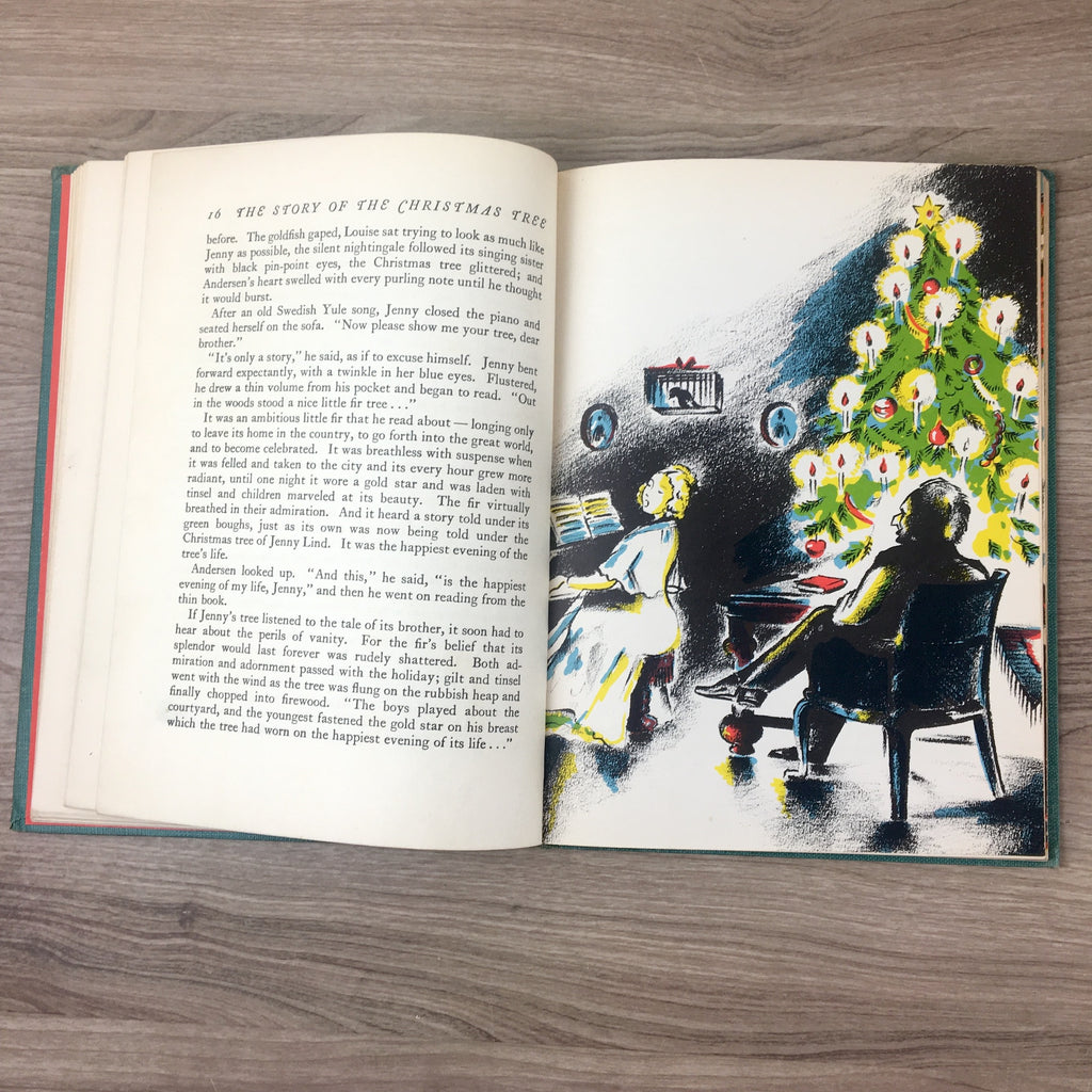 The Story of the Christmas Tree - Hertha Pauli - 1944 hardcover children's  book