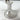Sterling and ground glass perfume bottle with guilloche inset - antique scent bottle - NextStage Vintage