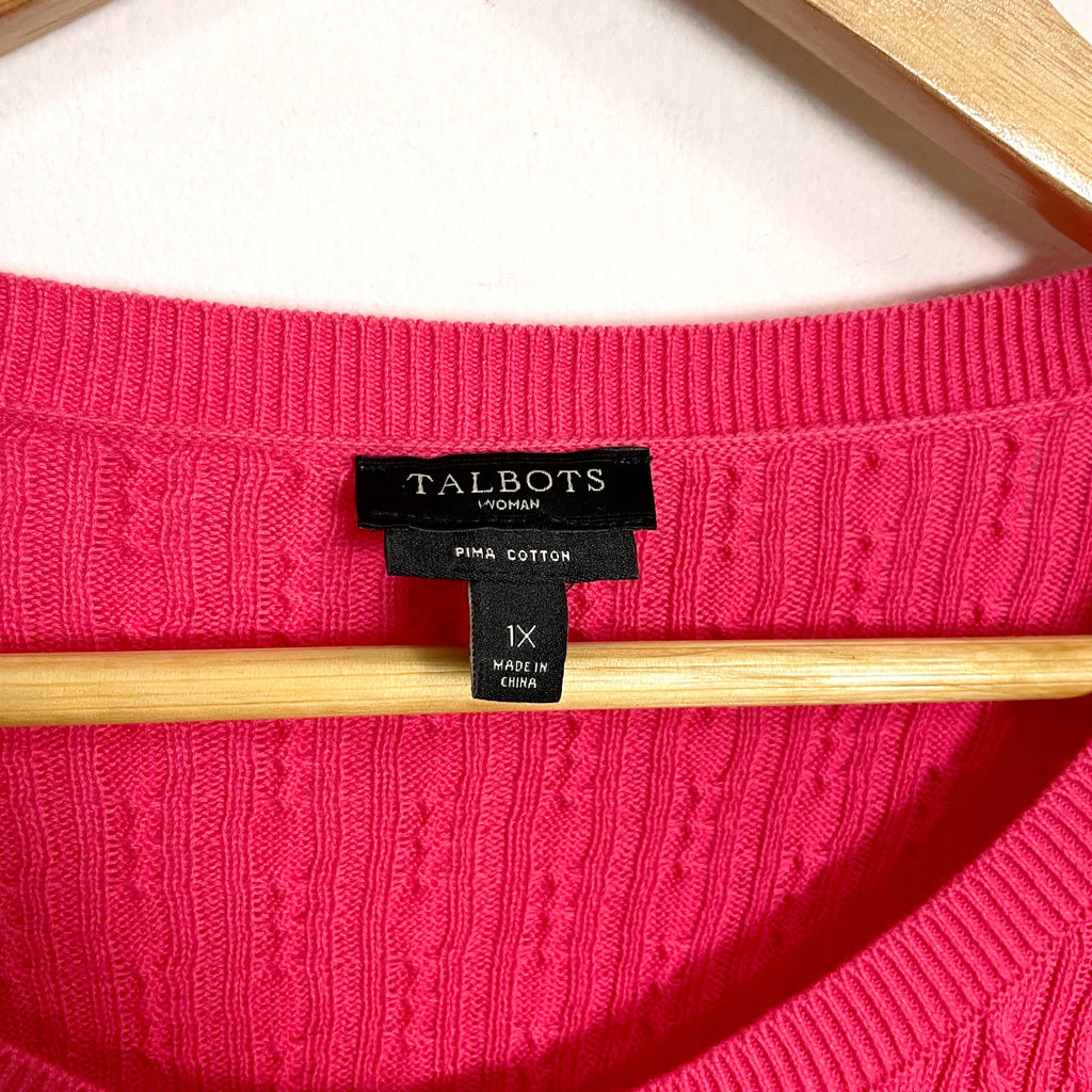 Talbots pima cotton cardigan - size 1X