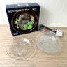 Nuutajärvi Pioni glass set of 4 side plates - 6.5" - NIB - NextStage Vintage