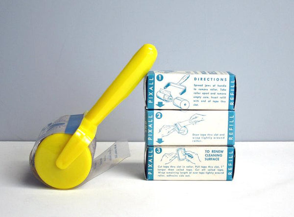 Vintage Pixall Lint Remover with Refills - retro lint roller in gift box - prop or decorative use only - NextStage Vintage