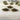 Metzke pewter/brass holly placecard holders - set of 10 - 1980s vintage - NextStage Vintage