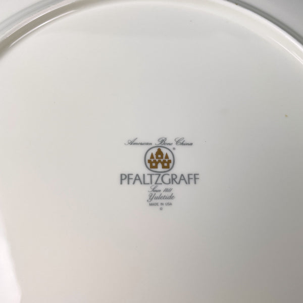 Pfaltzgraff Yuletide bone china dinner plates - set of 2 - NextStage Vintage