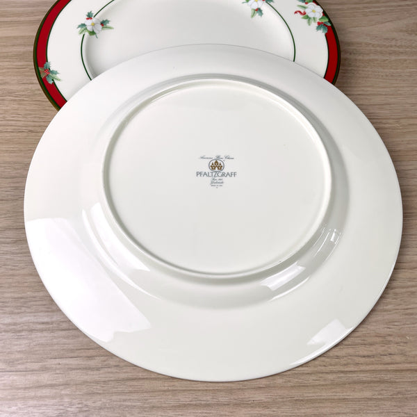 Pfaltzgraff Yuletide bone china dinner plates - set of 2 - NextStage Vintage