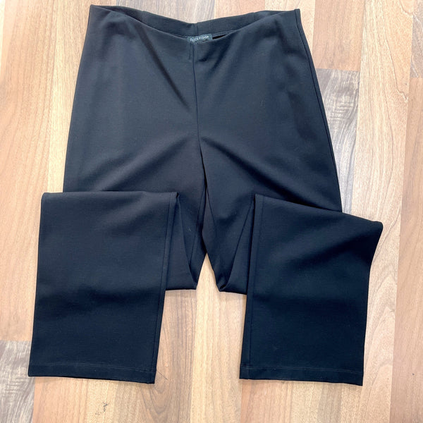 Eileen Fisher viscose stretch ponte black straight pants - size medium - NextStage Vintage