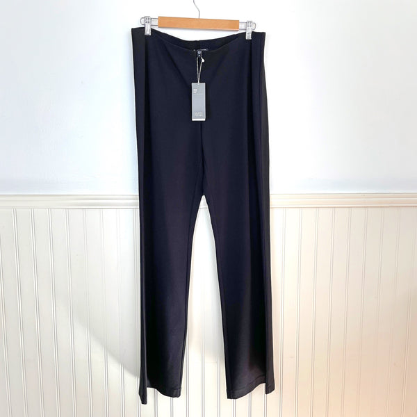 Eileen Fisher viscose stretch ponte black straight pants - size medium - NextStage Vintage