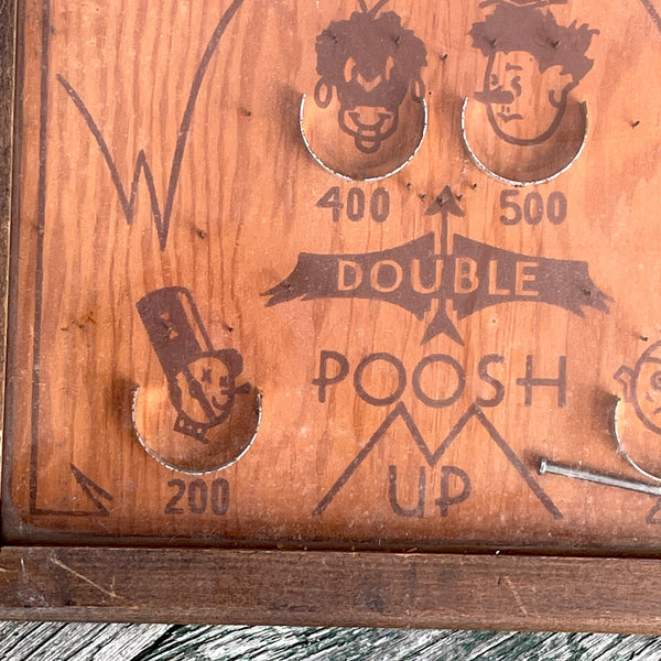 Northwestern Mail Box Co. Double Poosh Up pinball game - vintage toy - needs work - NextStage Vintage