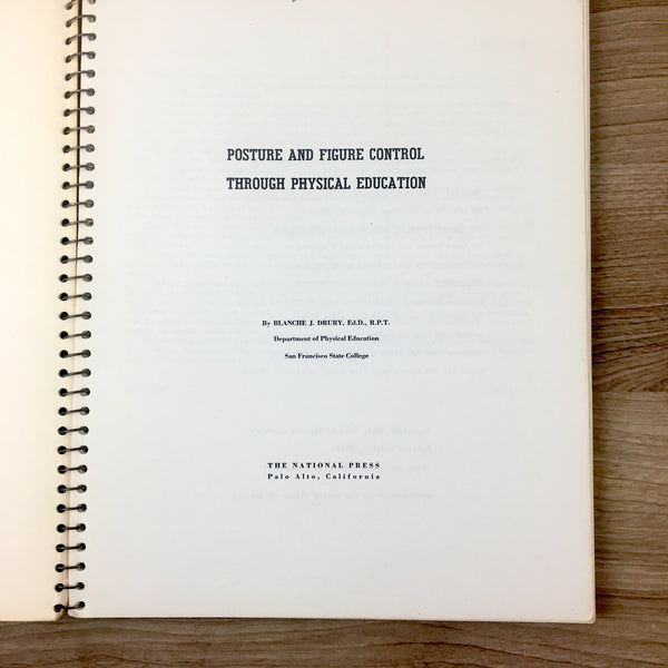 Posture and Figure Control Through Physical Education - Blanche J. Drury - 1970 revised edition - NextStage Vintage