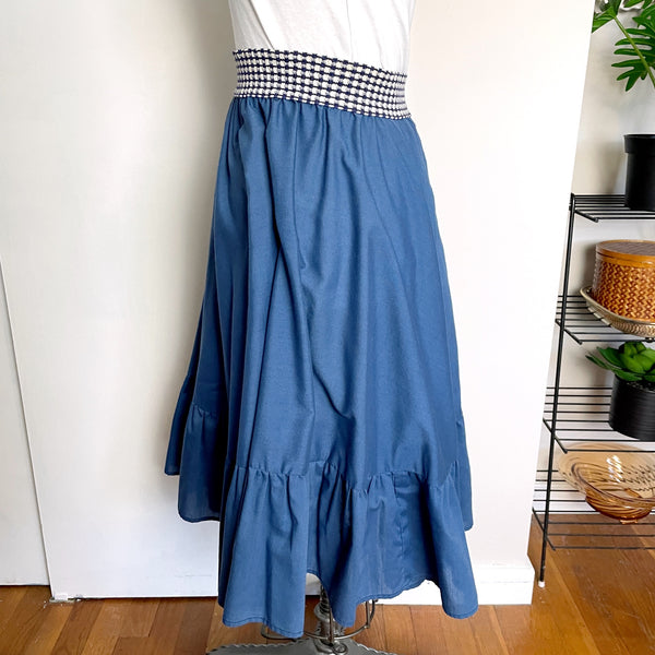 Vintage 1970s elastic waist peasant skirt - size S - NextStage Vintage