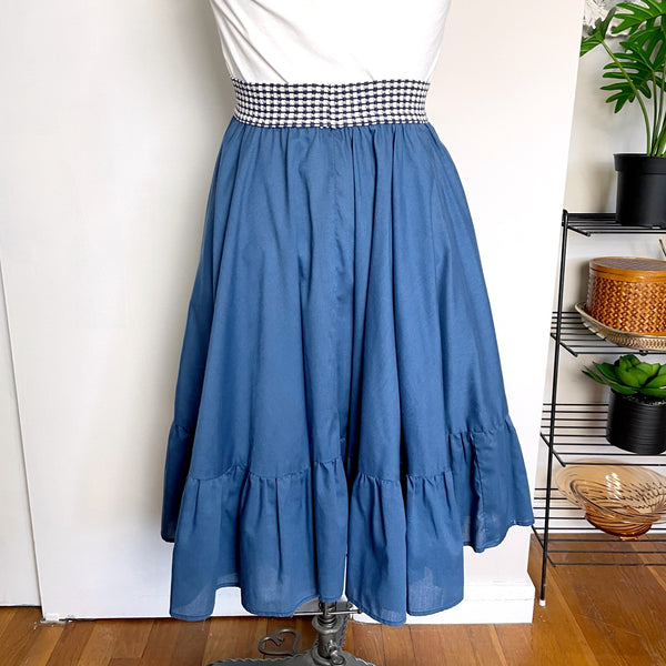 Vintage 1970s elastic waist peasant skirt - size S - NextStage Vintage