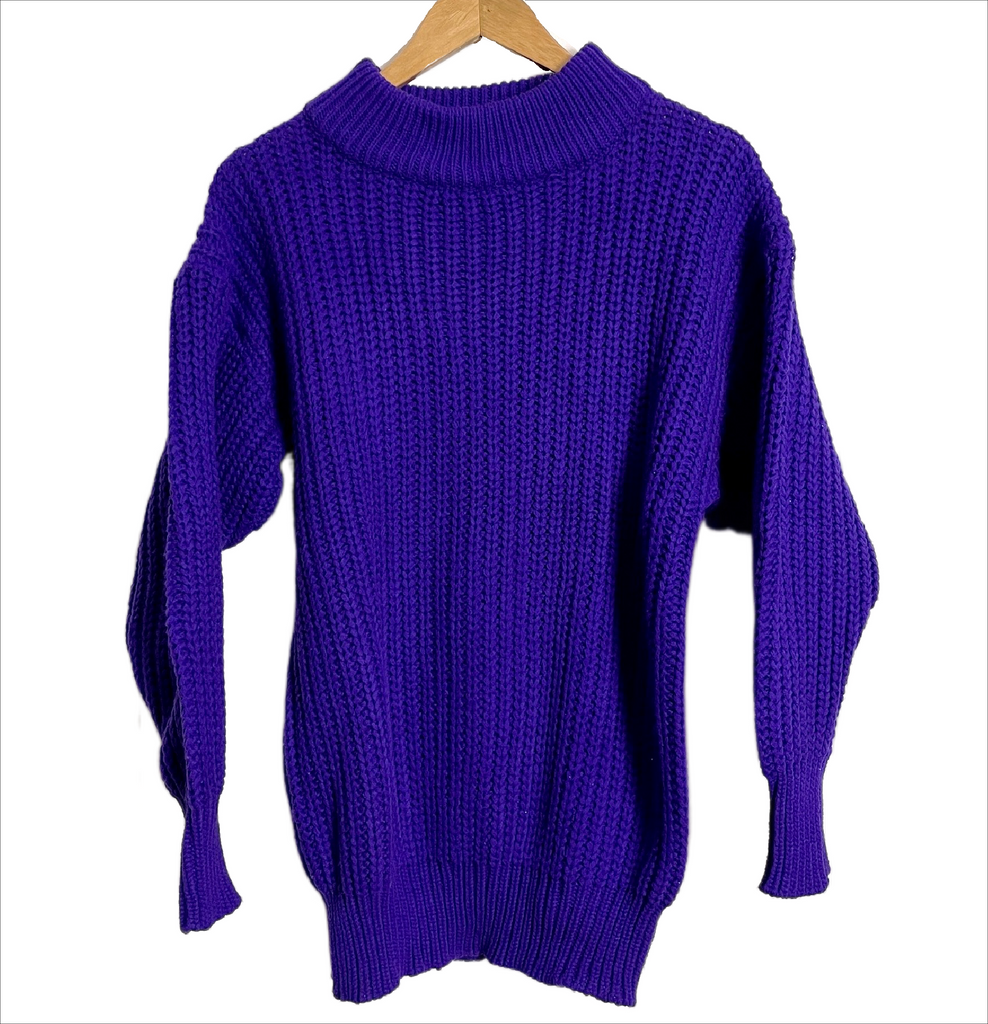 1990s vintage bulky knit tunic sweater - size medium - NextStage Vintage