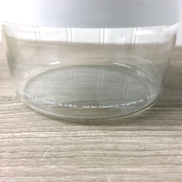 Pyrex See 'n' Store glass and melamine canister - 12 oz size - NextStage Vintage