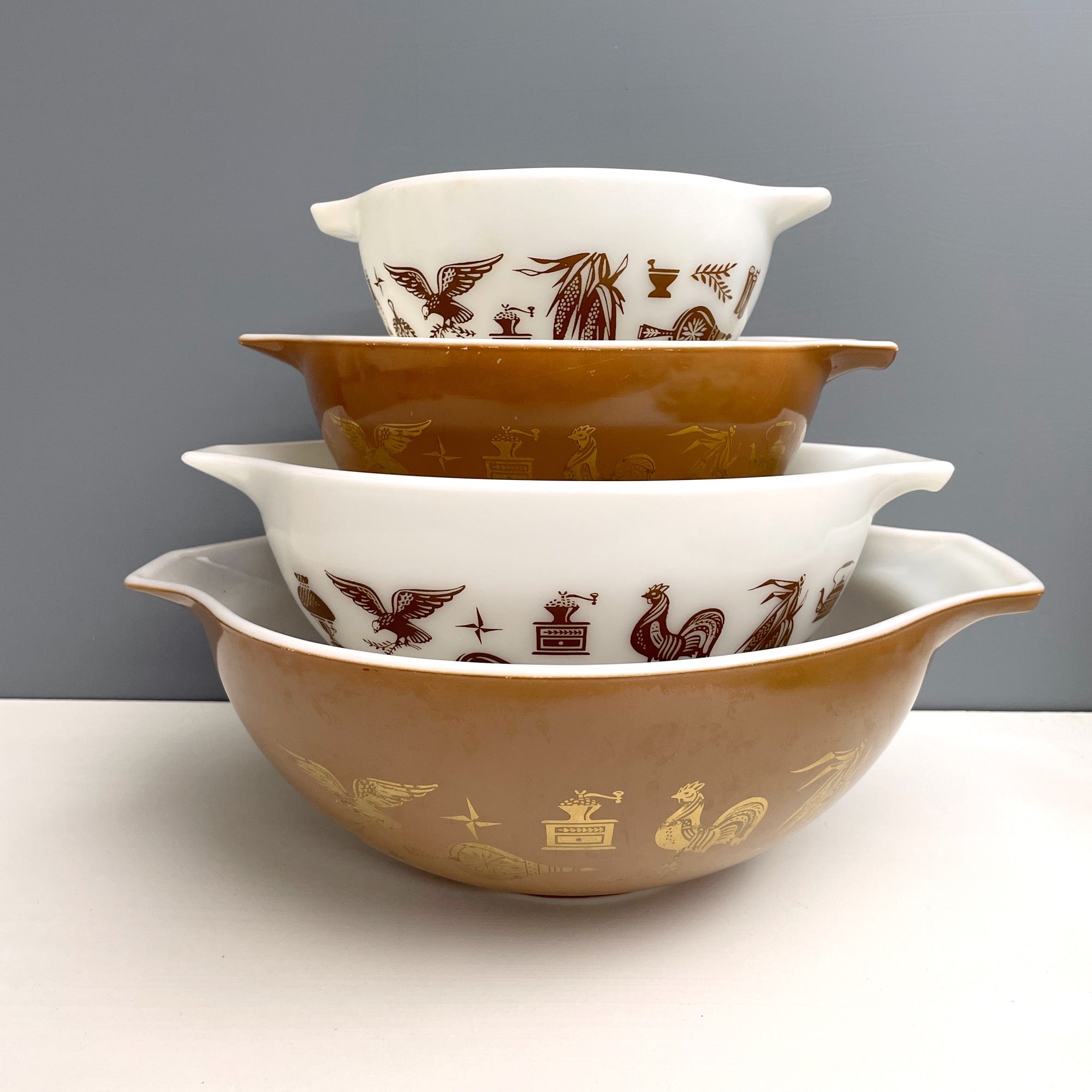 pyrex glass bowl set