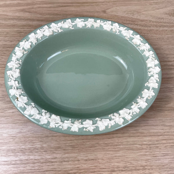 Wedgwood of Etruria and Barlaston Queen's Ware celedon with cream - 9" veg bowl - NextStage Vintage