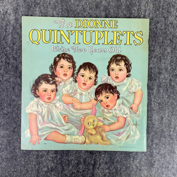 The Dionne Quintuplets: We're Two Years Old - 1936 Whitman Publishing paperback - NextStage Vintage