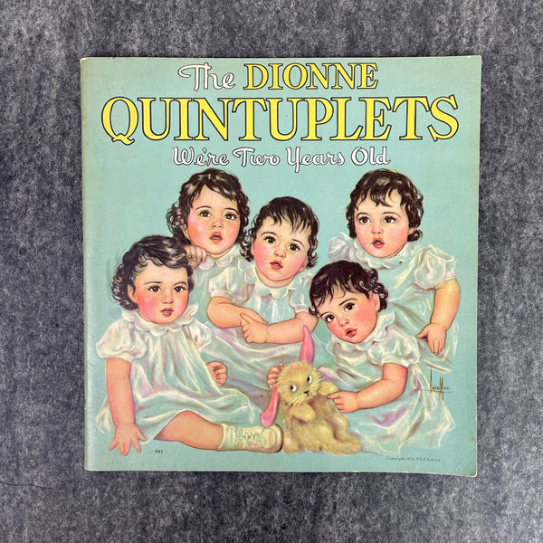 The Dionne Quintuplets: We're Two Years Old - 1936 Whitman Publishing paperback - NextStage Vintage