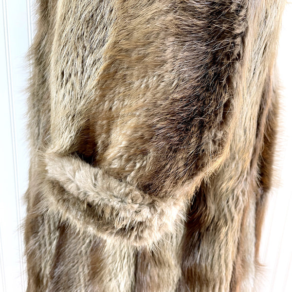 Full length raccoon fur coat- vintage - medium-large - NextStage Vintage