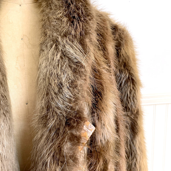 Full length raccoon fur coat- vintage - medium-large - NextStage Vintage
