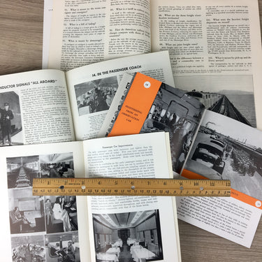 Railroad school education booklets - vintage 1940s Association of American Railroads publications - NextStage Vintage