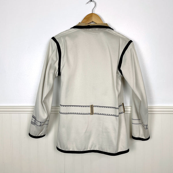 Reversible jacket printed with faux jacket details - 1990s vintage - size medium - NextStage Vintage
