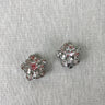 Rhinestone cluster clip earrings - 1960s vintage - NextStage Vintage