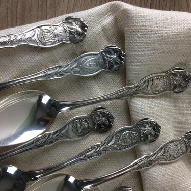 State seal teaspoons by Wm Rogers & Sons - silverplate - assorted states - NextStage Vintage