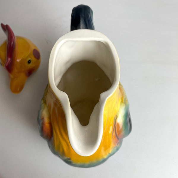 Figural rooster pitcher made in Germany - #3744 - vintage chicken - NextStage Vintage