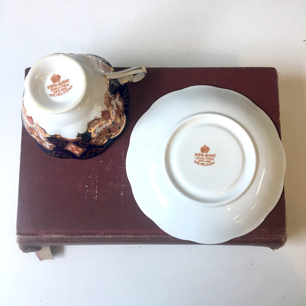 Royal Albert Heirloom bone china tea cup and saucer - 1960s vintage - NextStage Vintage