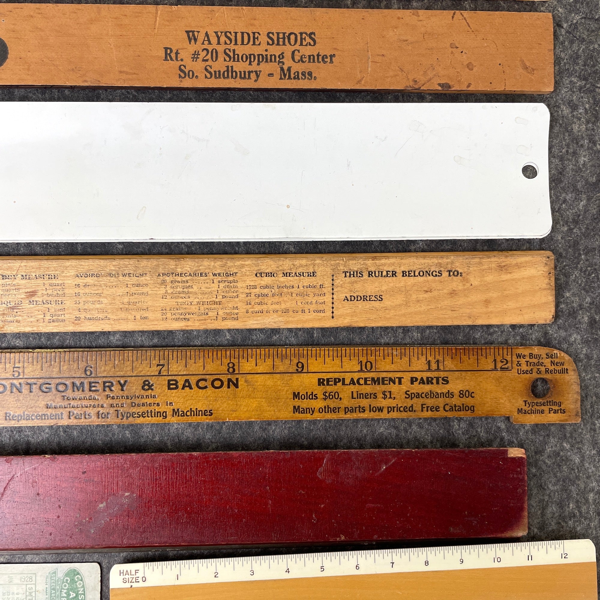 Advertising Rulers Advertising rulers - lot of 10 vintage measures – NextStage Vintage