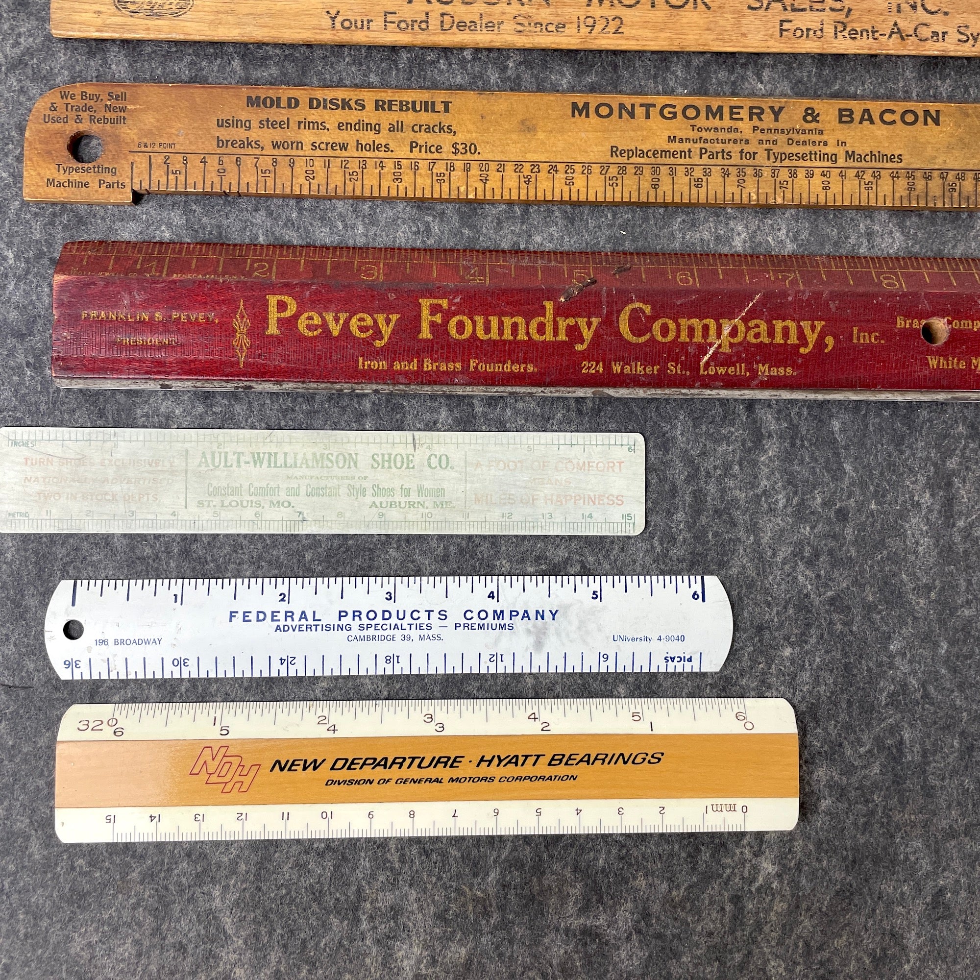 Advertising Rulers Advertising rulers - lot of 10 vintage measures – NextStage Vintage