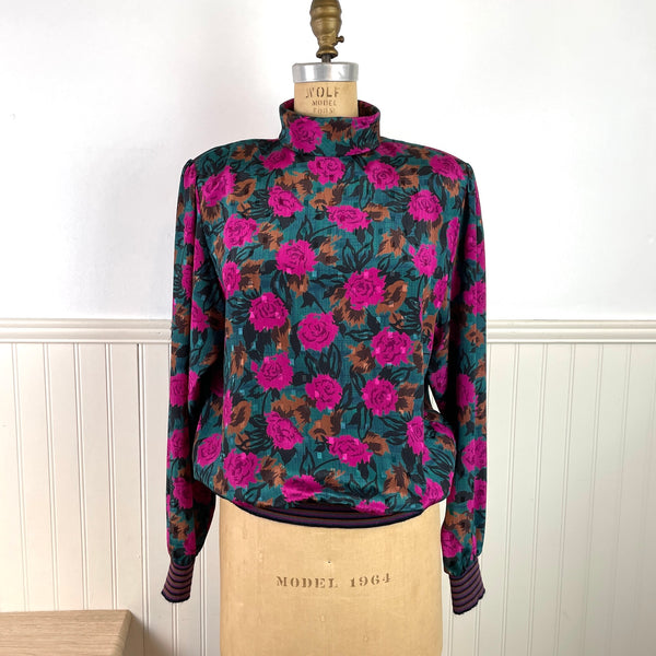 Blouson blouse by Russ - 1980s vintage - size medium - NextStage Vintage