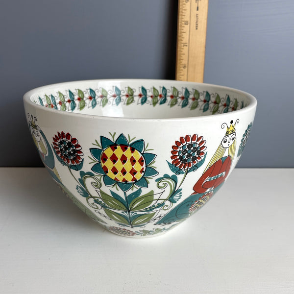 Figgjo Flint Saga bowl - silkscreened pattern - made in Norway - NextStage Vintage