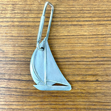Seagull Pewter sailboat keychain - 1984 vintage - NextStage Vintage
