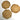 Scalloped edge raffia trivets - set of 3 - 1970s vintage - NextStage Vintage