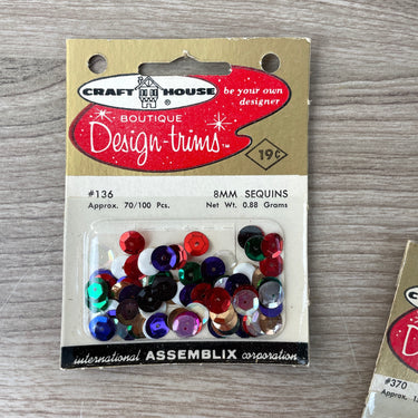 Craft House Boutique Design-Trims - 3 packages - 1960s vintage - NextStage Vintage