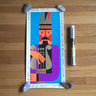 Eliezer Weishoff King David modern silkscreen by Shohar - vintage 1970s Judaic art - NextStage Vintage