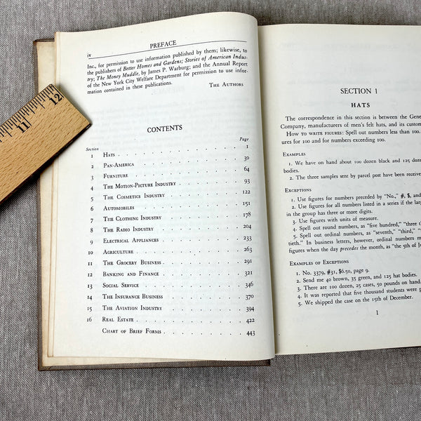 Graphic Transcription - shorthand practice book - Gregg Publishing Co. 1943 hardcover - NextStage Vintage