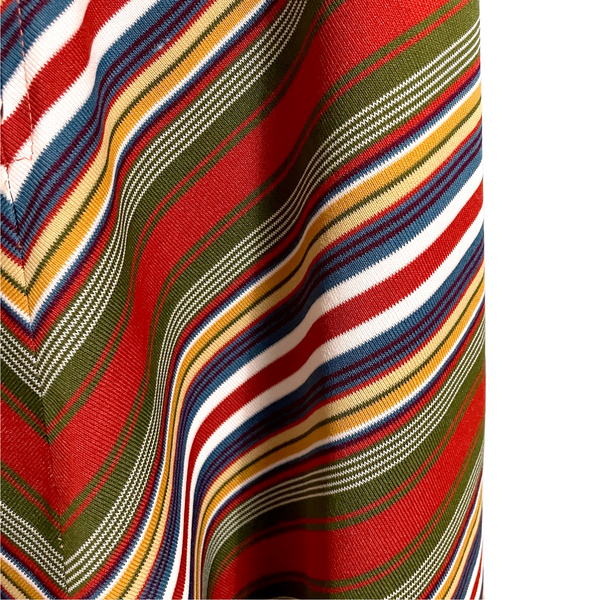 1960s vintage bias striped a-line skirt - size small - medium - NextStage Vintage