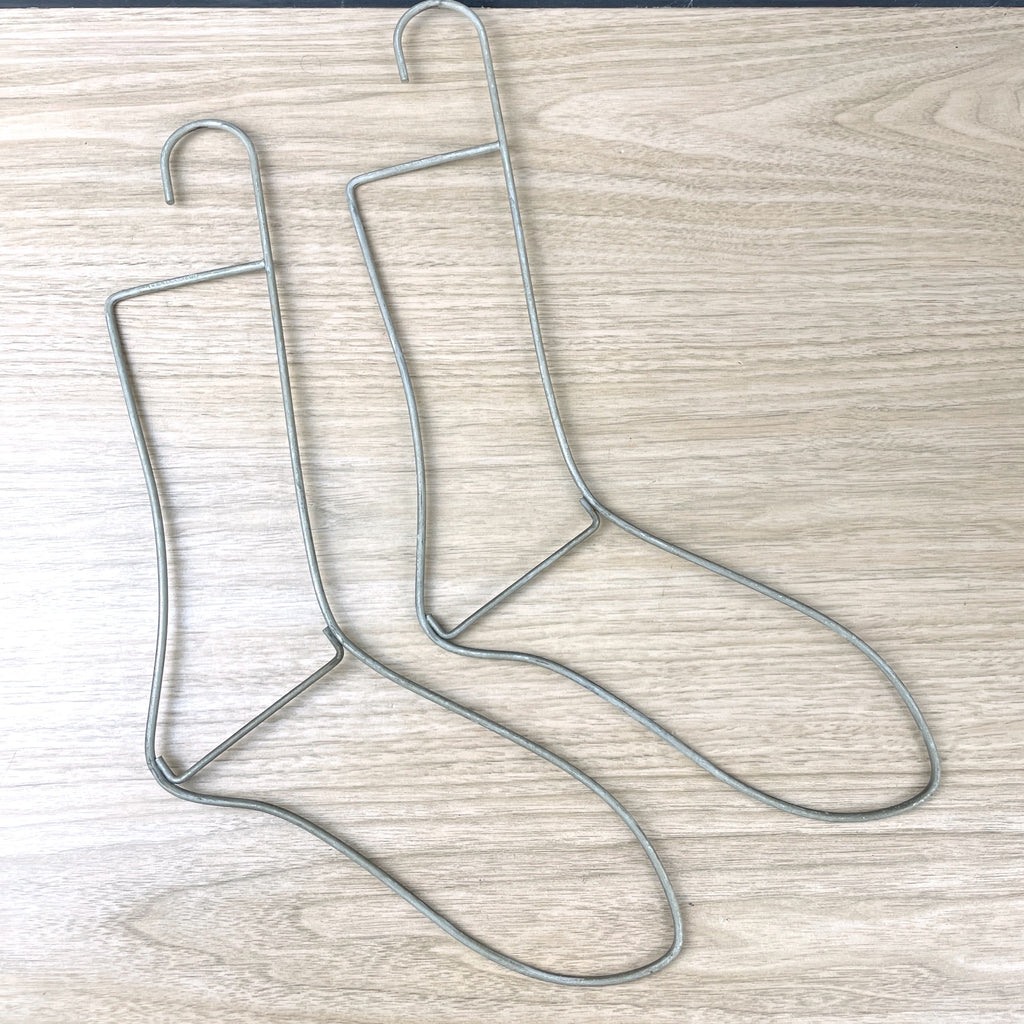 Wire metal sock forms - vintage Venida sock stretchers - NextStage Vintage