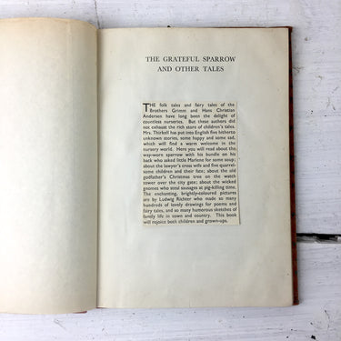 The Grateful Sparrow and other Tales  - Angela Thirkell - vintage school library hardcover - NextStage Vintage