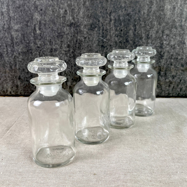 Owens-Illinois apothecary spice bottles - 4 vintage bottles - NextStage Vintage