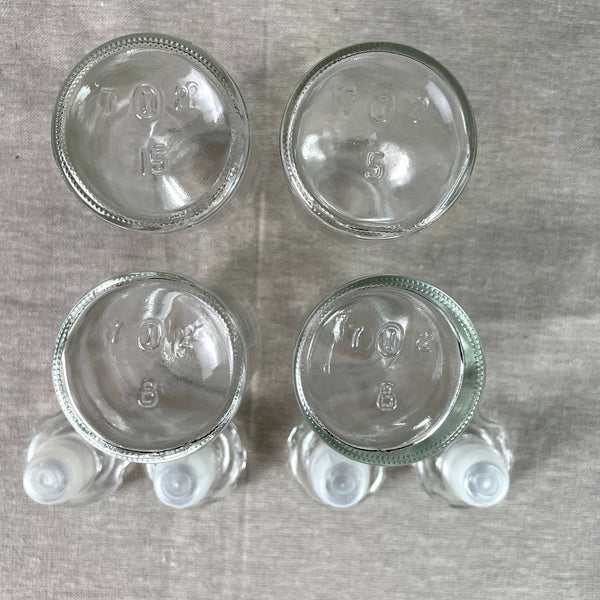 Owens-Illinois apothecary spice bottles - 4 vintage bottles - NextStage Vintage