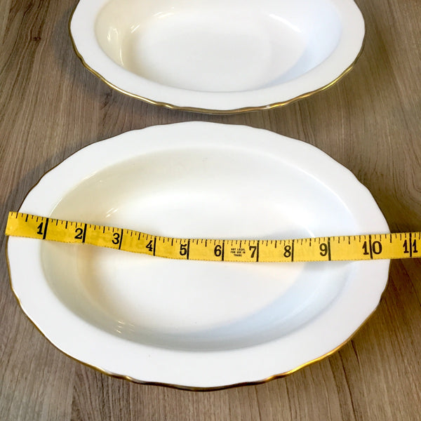 Spode Nordic pattern oval serving bowls - set of 2 - 1960s china - NextStage Vintage