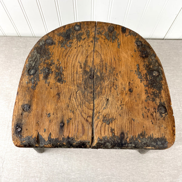 Shabby antique stool for display - old wood, old paint - true vintage - NextStage Vintage