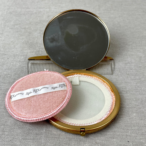 Rex Fifth Avenue compact and comb in an organizer - 1950s NOS vintage - NextStage Vintage
