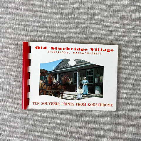 Old Sturbridge Village souvenir print book - vintage 1950s souvenir - NextStage Vintage